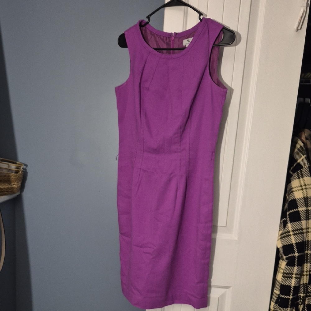 Worthington Vibrant Purple Midi Dress